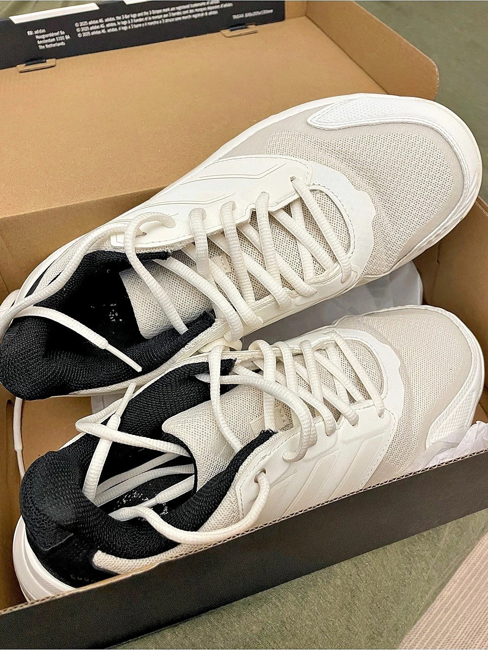 adidas CourtJam Control 3 Women's Tennis Shoes US 8 White & Gray